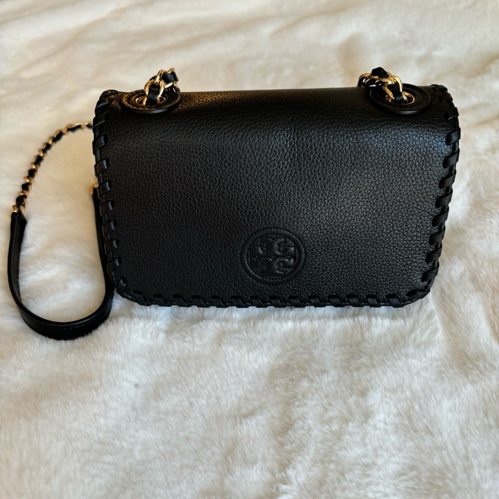 Black Leather Crossbody Bag